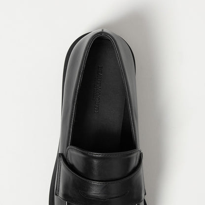 レザーライク コインローファー