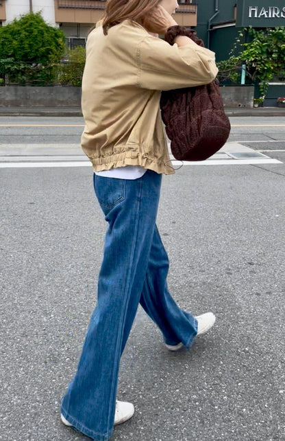 センタープレスフレアデニム
