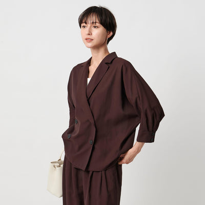 シアー ドルマン ブラウス ジャケット ウォッシャブル