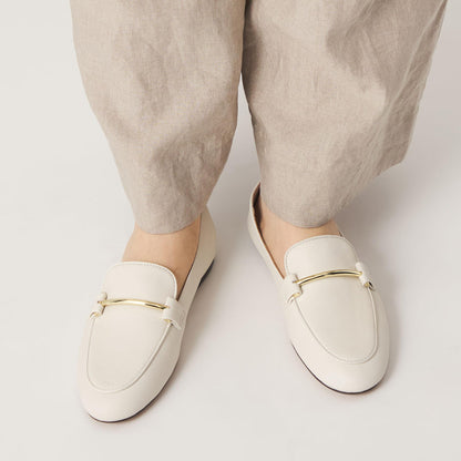 メタルロッドローファー フラット10↑