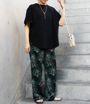 【吸水速乾・接触冷感】バックフリルドッキングカットソー