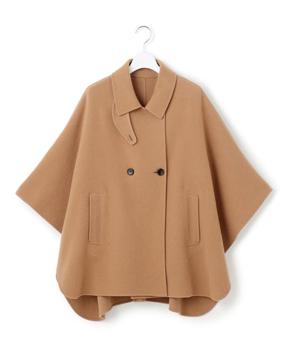 ウールライトリバー ポンチョシルエット コート