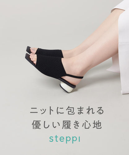 ストーン ヒールサンダル