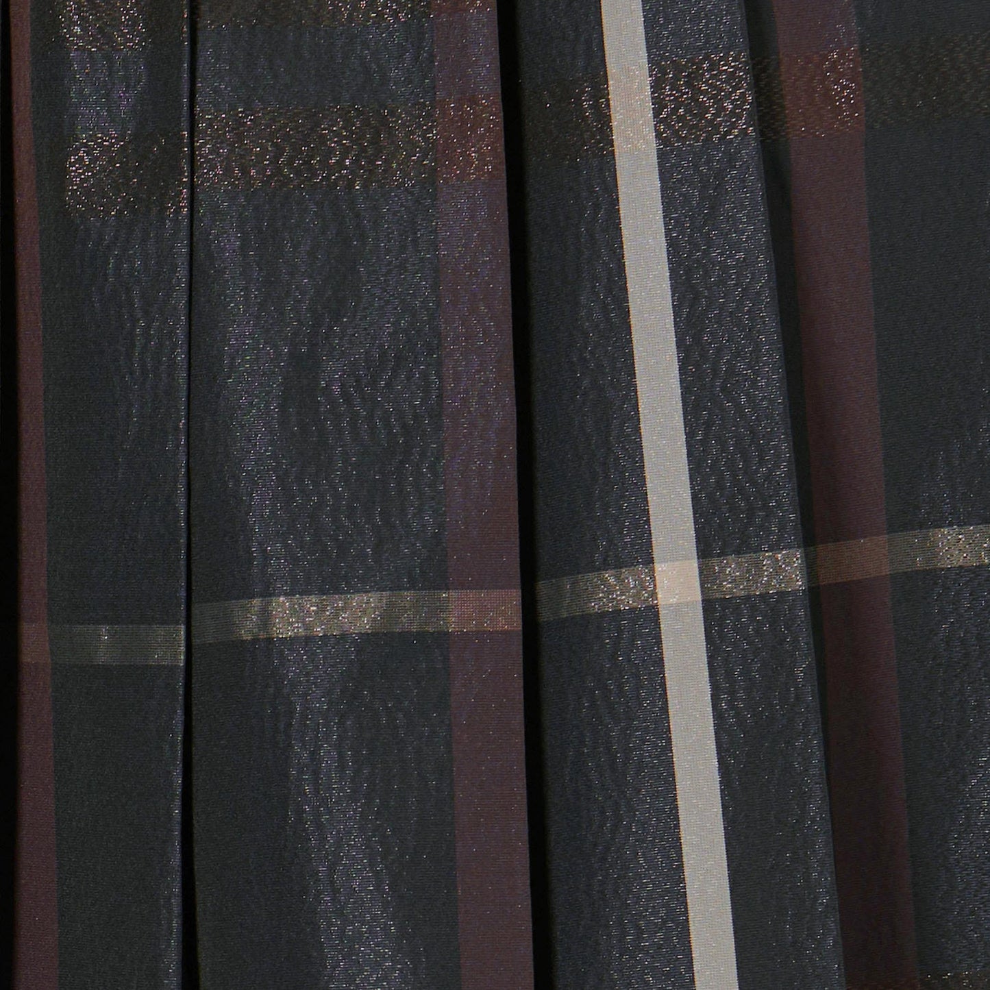 チェック タフタ プリーツスカート