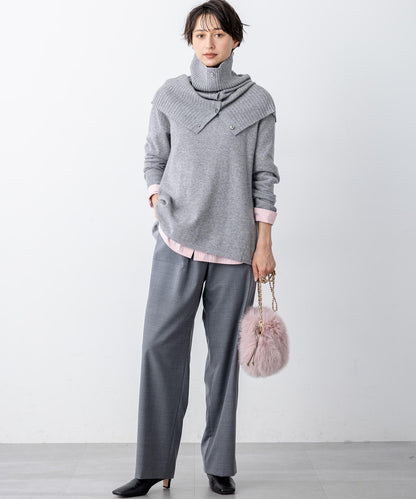 フェイクファー チャーム バッグ