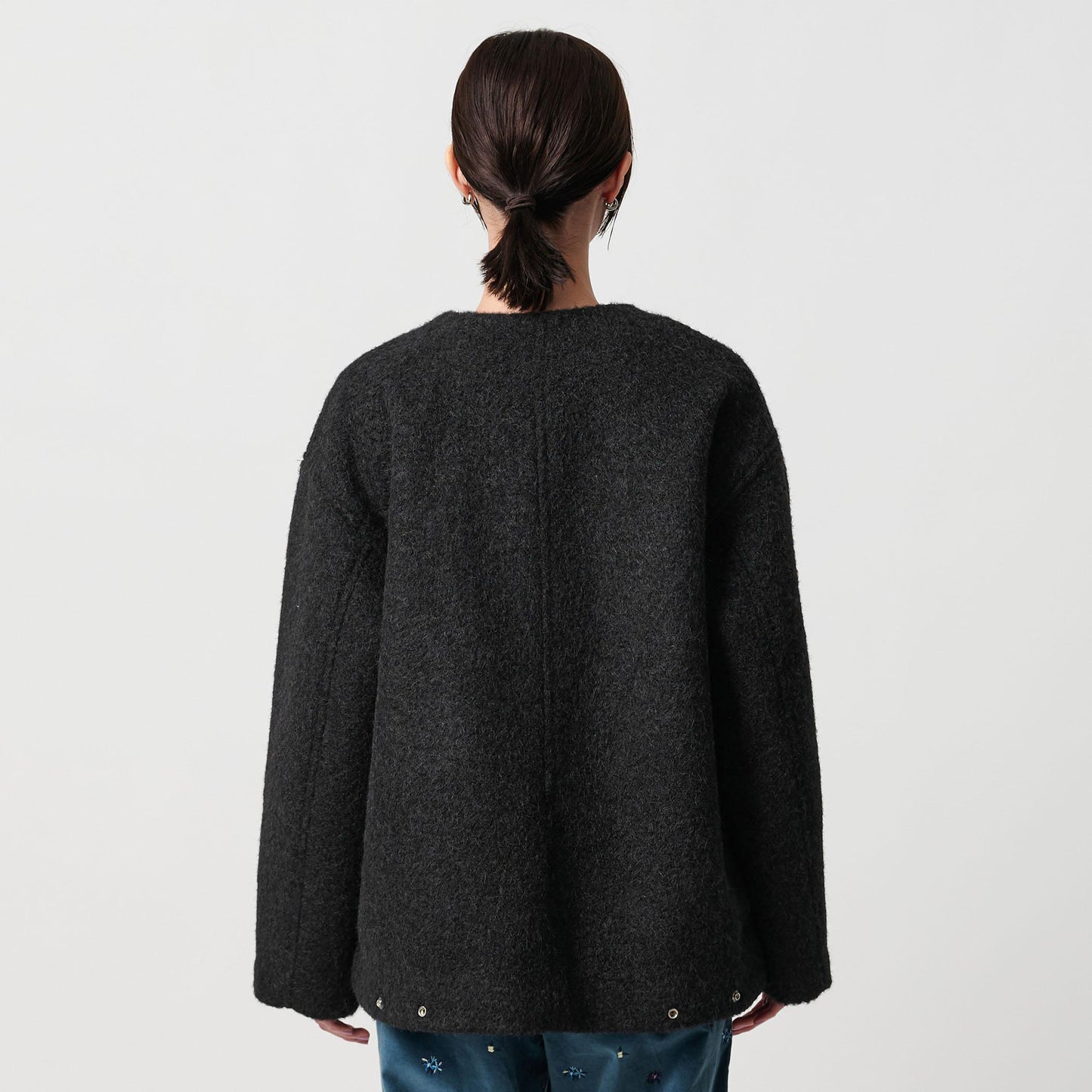 ブークレ ノーカラーブルゾン