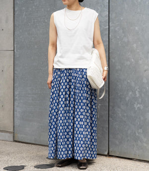 USAコットンコンパクトノースリーブカットソー