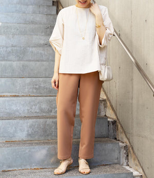 サッカーストライプブラウス