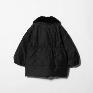 ペプラム ミドル ダウンコート