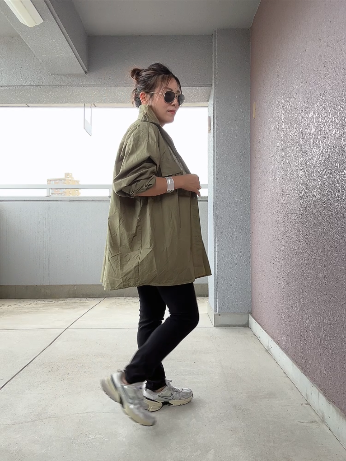 ミリタリーウォッシュオーバーシャツ