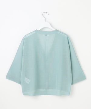 SHEER LIGHT KNIT Vネック カーディガン