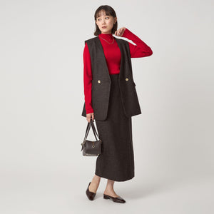 ［size SHORTあり］スラブ サイド スリット タイト スカート