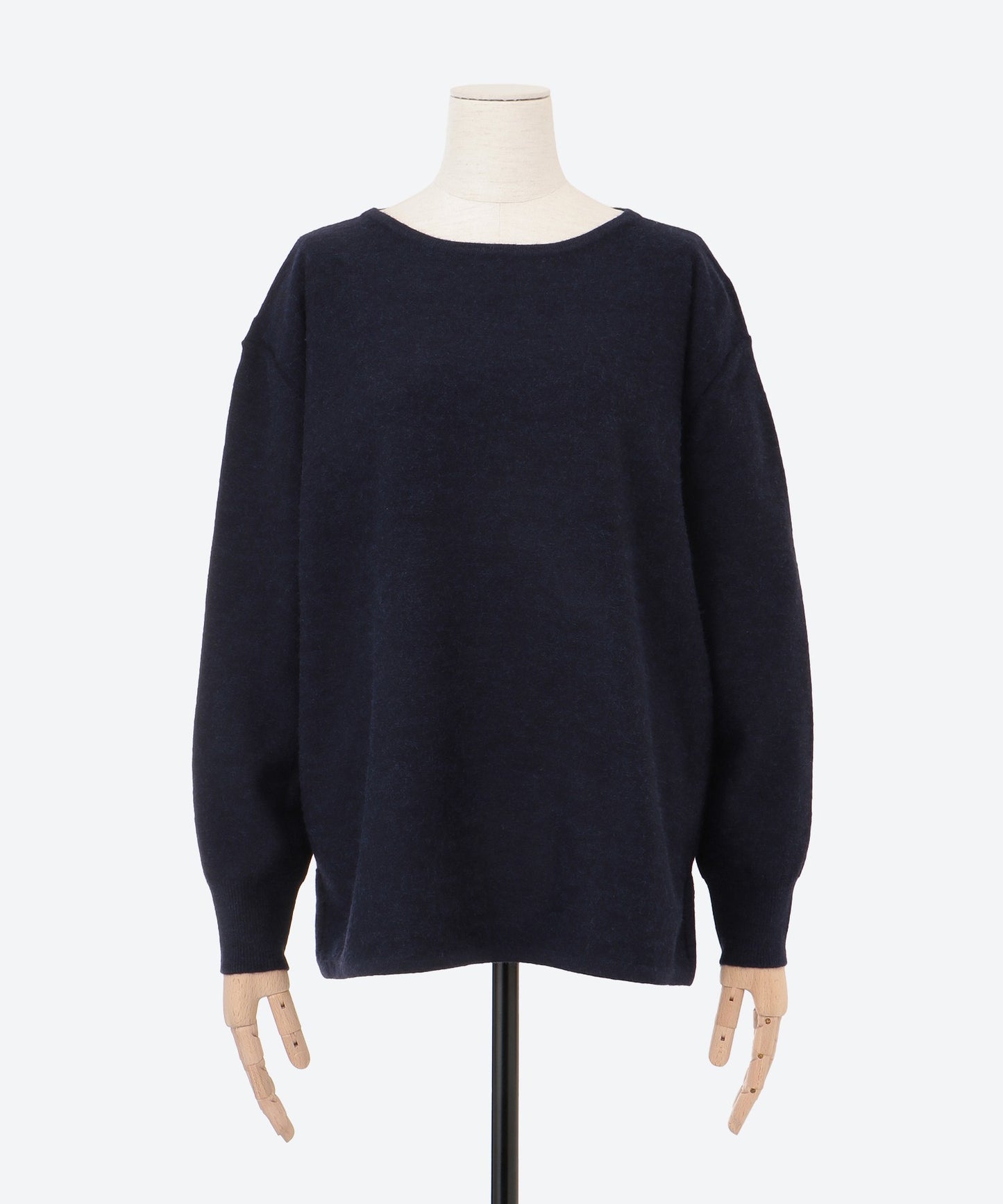 ボートカラーボリュームスリーブニット