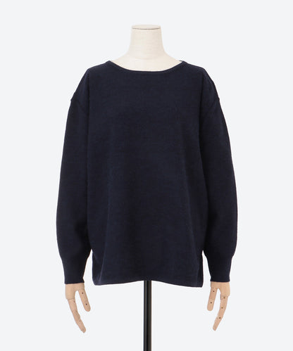 ボートカラーボリュームスリーブニット