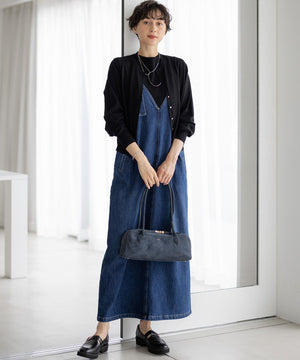 ヴィスコースストレッチ Vネック ニットカーディガン