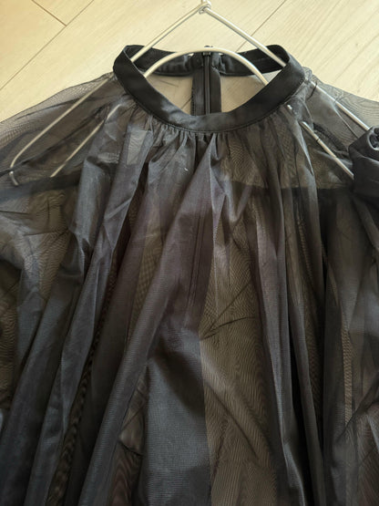 チュールブラウスキャミソールセット