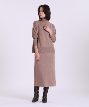 ストレートウールニットスカート