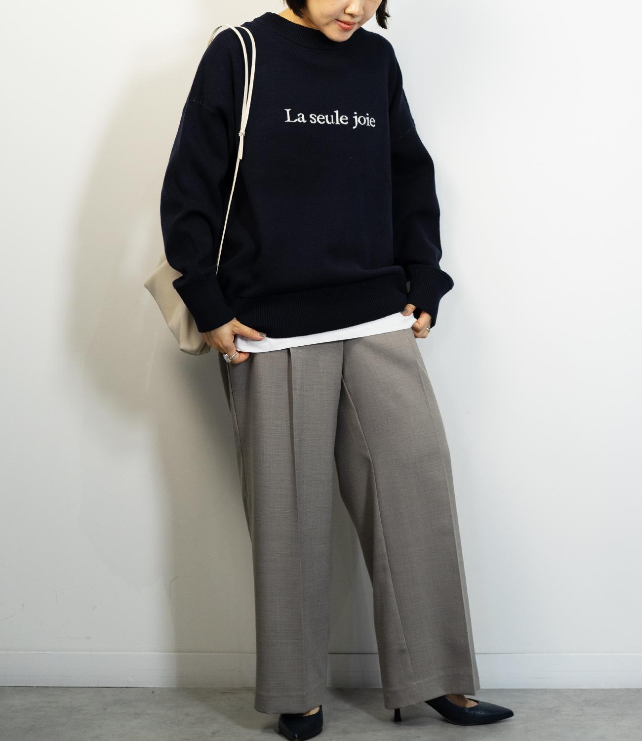 センタープレスストレートパンツ