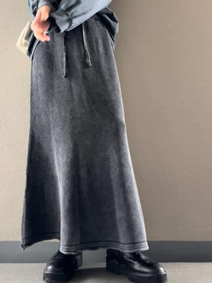 ヴィンテージウォッシュニットスカート