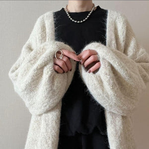 パフスリーブルーズカーディガン