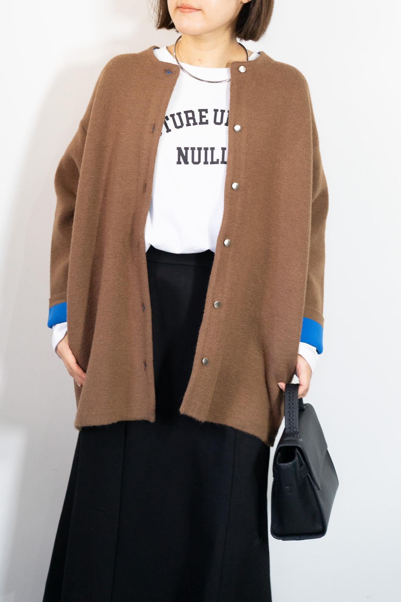 バイカラーミドルコーディガン