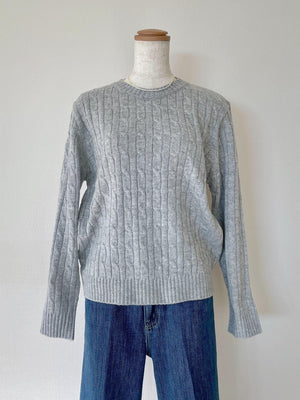 コンパクトケーブルニット