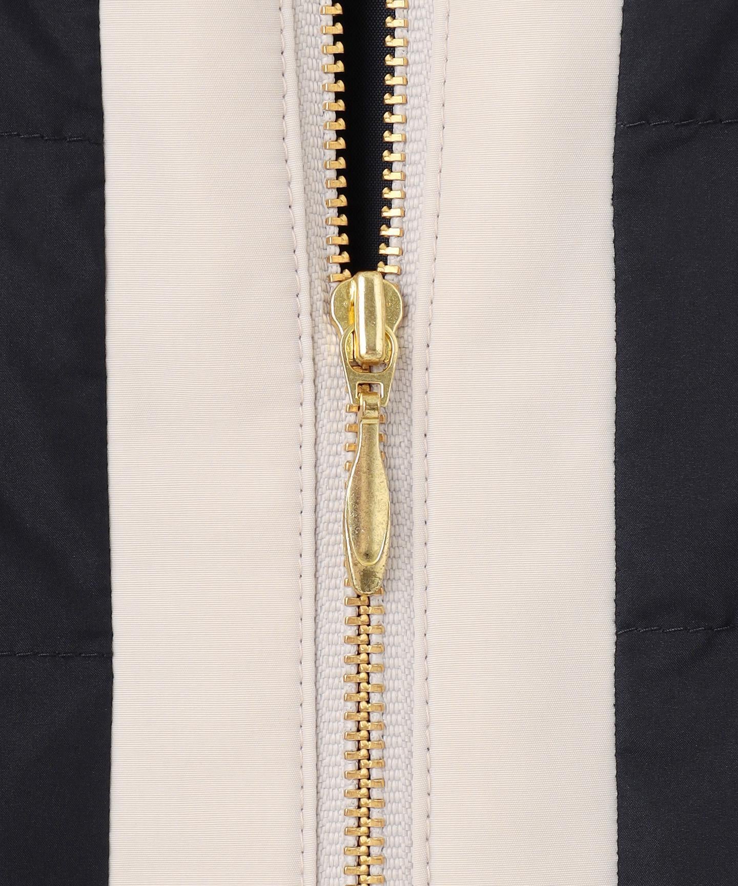 2WAYノーカラーダウン ジャケット