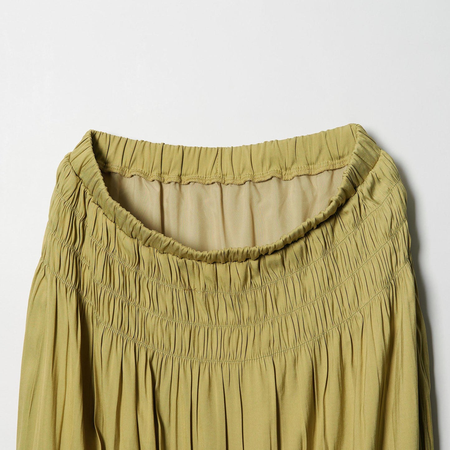 【WEB限定】シャーリング キリカエ フレアスカート