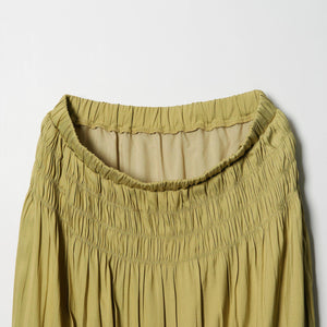 【WEB限定】シャーリング キリカエ フレアスカート