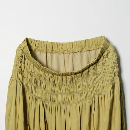 【WEB限定】シャーリング キリカエ フレアスカート