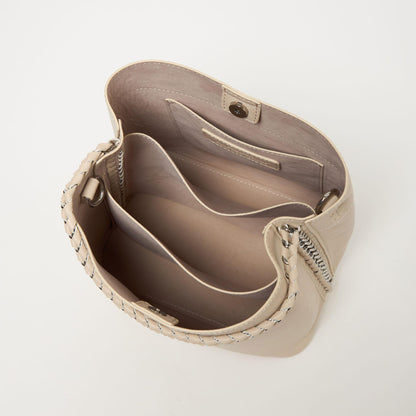 チェーンハンドル 2WAY スクエアバッグ ショルダーバッグ