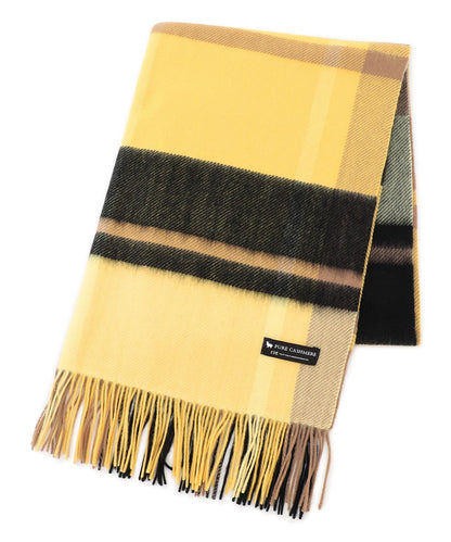 カシミヤ チェック ストール