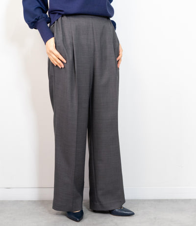 センタープレスストレートパンツ