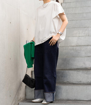 ドロストオーバーフレンチスリーブカットソー