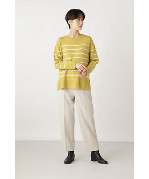 ウールカシミヤクルーボーダーＰＯ