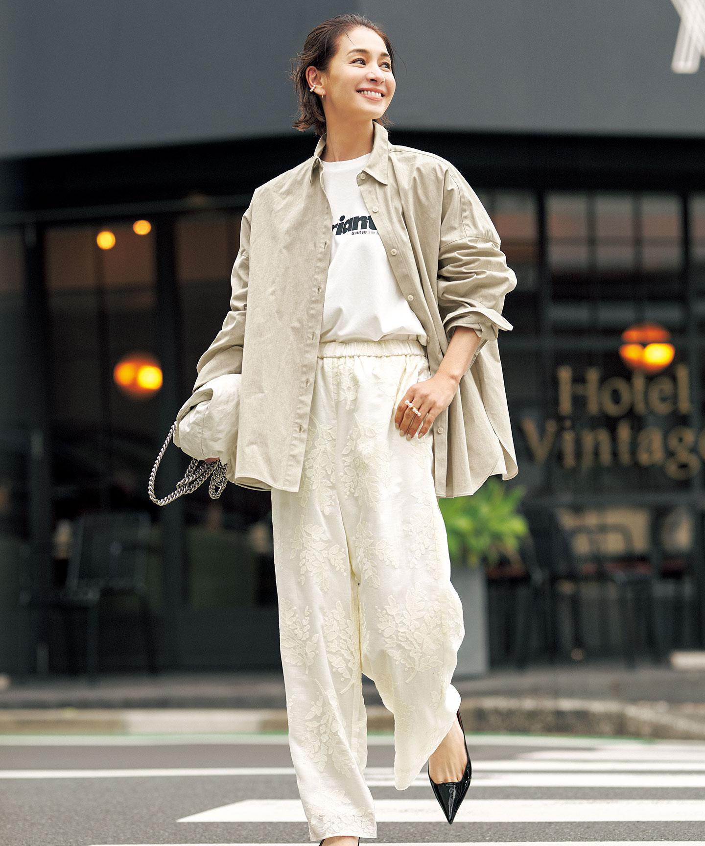 コットン オーバーシャツ