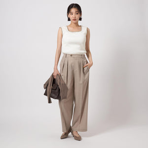 ブライトリブ フレンチスリーブ プルオーバー カットソー -制菌-