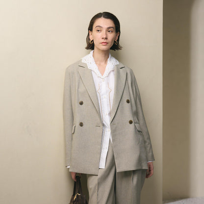 エンブロイダリーカラー シャツ