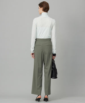 ウール2WAYストレッチ ワイドパンツ