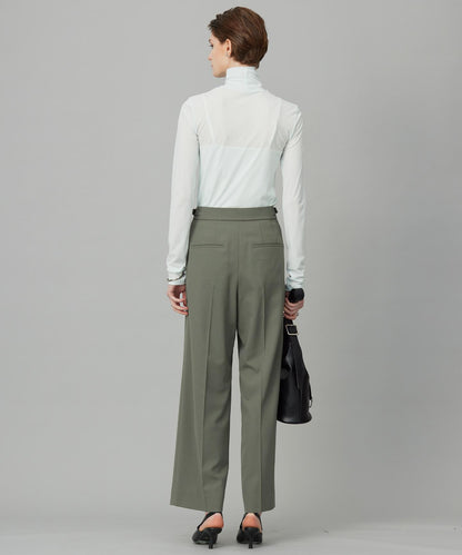 ウール2WAYストレッチ ワイドパンツ