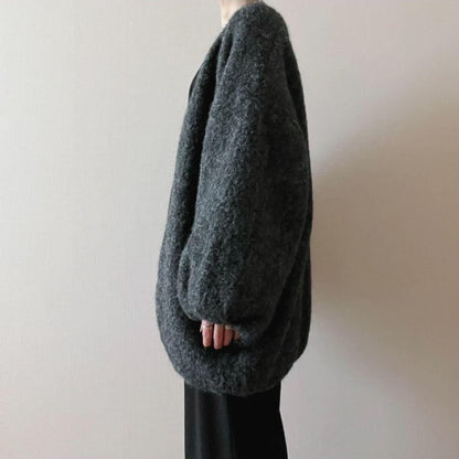 パフスリーブルーズカーディガン