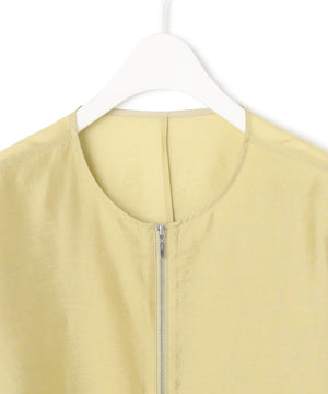 リヨセルナイロンワッシャー ノーカラーブルゾン