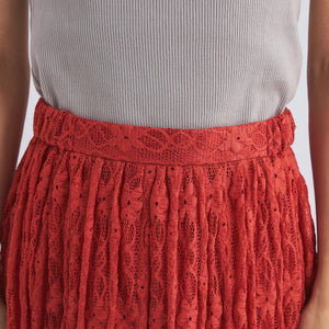 2WAY レース ロング スカート