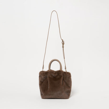 フェイクファー2WAY トートバッグ / ショルダーバッグ