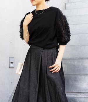 シアーフリンジドッキングカットソー