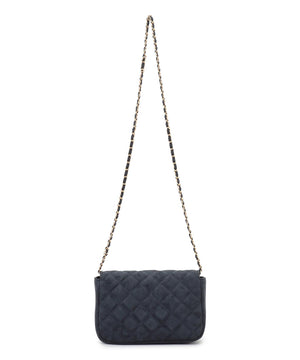 スエード キルティング ショルダーバッグ