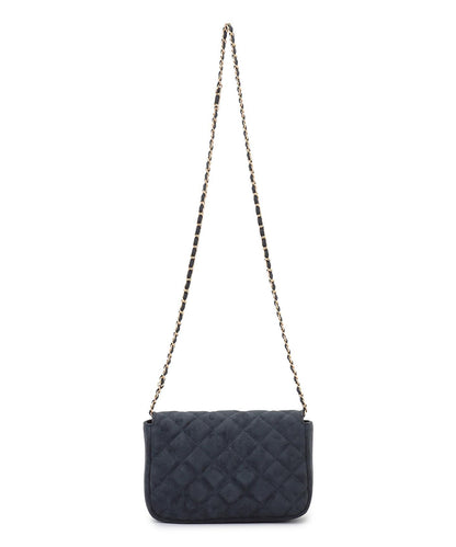 スエード キルティング ショルダーバッグ