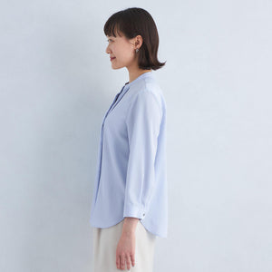 ピンタック 7分袖 ブラウス