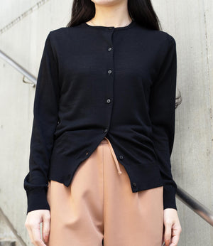 【UV加工・接触冷感】クルーネックカーディガン
