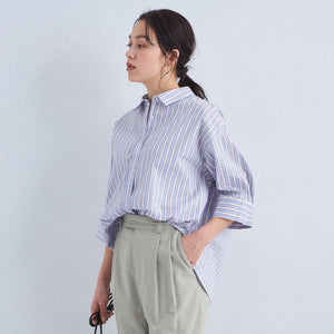 ストライプ ドルマン シャツ